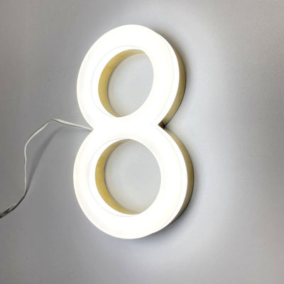 3D a prueba de viento Front Lit Sign Board de acrílico 50000 horas de curso de la vida