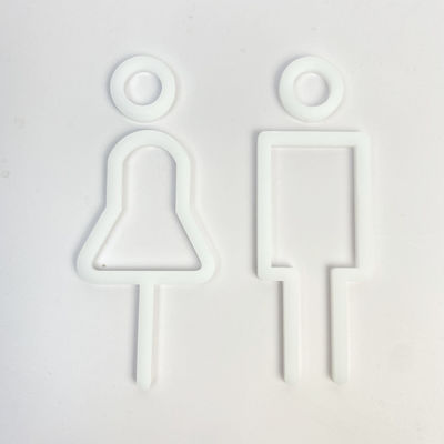 Letras de acrílico blancas inspiradas del alfabeto que hacen publicidad de letras de acrílico fabricadas