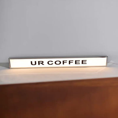 Sola publicidad al aire libre echada a un lado de acero inoxidable del letrero de la señalización 3D de la caja de luz