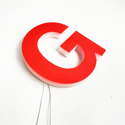 Iluminación completa del cuerpo del tablero de la muestra de la letra de Front Lit 3D