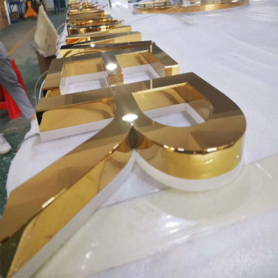 Profundidad fabricada de la muestra los 3cm-15cm de la letra del logotipo 3D de la tienda al por menor