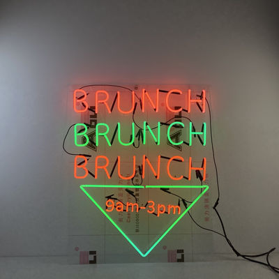 Señal de neón de encargo llevada 7.5KV-10KV del soporte de la pared