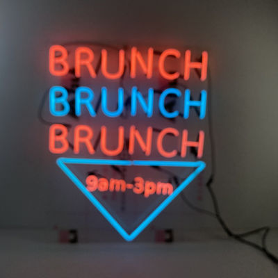 Señal de neón de encargo llevada 7.5KV-10KV del soporte de la pared