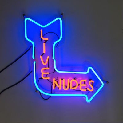 Soporte de la pared de la publicidad al aire libre los 60x45cm de Live Nudes Acrylic Neon Sign