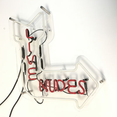 Soporte de la pared de la publicidad al aire libre los 60x45cm de Live Nudes Acrylic Neon Sign