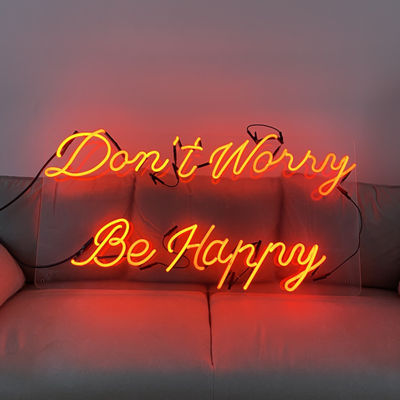 El alfabeto de encargo al aire libre de la señal de neón letra la iluminación roja 12VDC