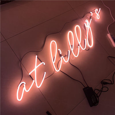 Publicidad de la caja de luz de encargo de la señal de neón de la barra con el soporte de la pared del tablero trasero