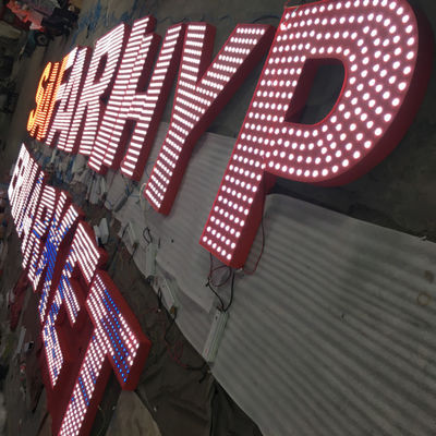 3D iluminó el tablero de la muestra de la letra de canal 20-200m m densamente