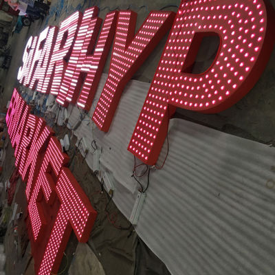 3D iluminó el tablero de la muestra de la letra de canal 20-200m m densamente