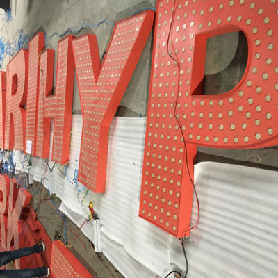 3D iluminó el tablero de la muestra de la letra de canal 20-200m m densamente