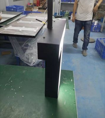 La letra de montaje en el techo de acrílico del metal 3D firma la pintura negra para la pared