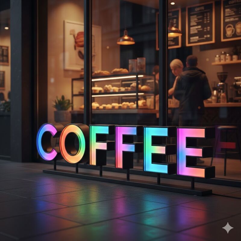 000 Horas de vida útil Signo de canal LED Tipo de signo de canal Signo de carta Perfecto para soluciones de publicidad y señalización al por menor